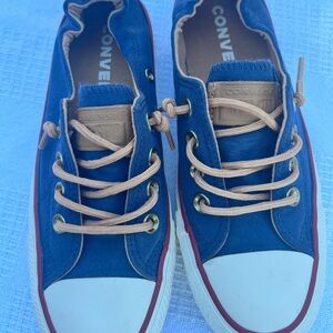 Women's Converse All Star Navy Blue Low Top Shoreline Biscuit Sneakers